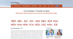 Desktop Screenshot of convertisseur-youtube.net