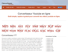 Tablet Screenshot of convertisseur-youtube.net